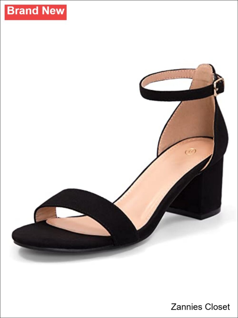 ✨ Women's Chunky Heels Open Toe Dress Sandals with Ankle Strap